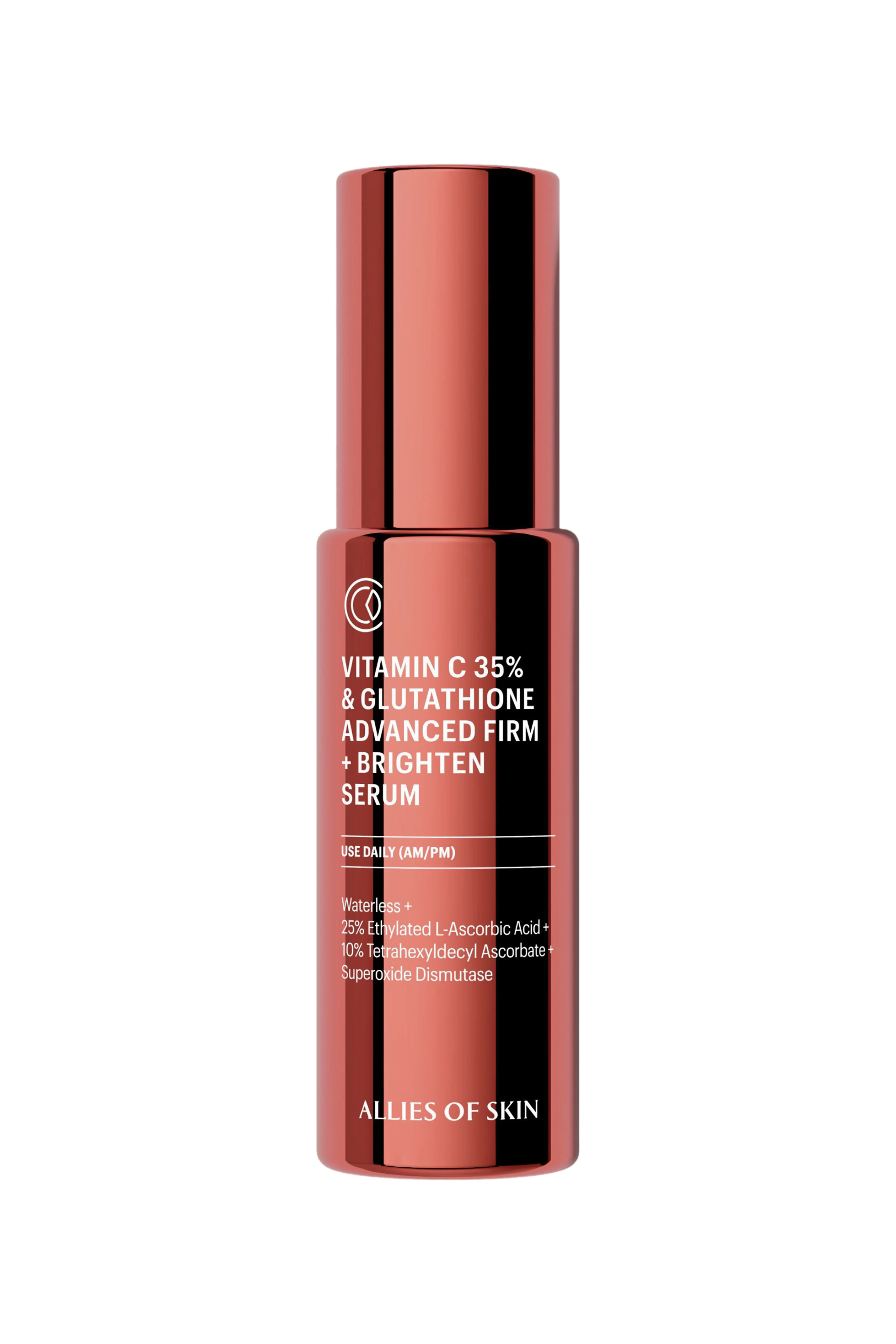Allies of Skin Vitamin C 35% & Glutathione Advanced Firm + Brighten Serum Ingredient Check